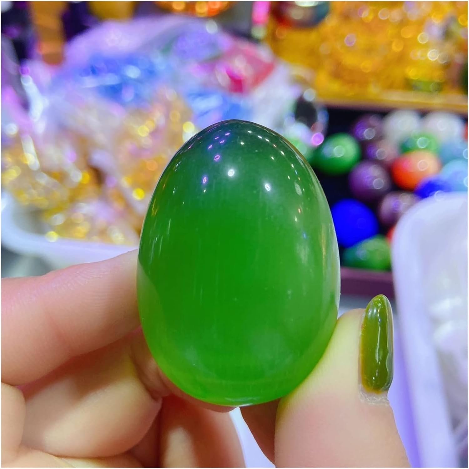 PEKMAR Natural Crystal Reiki Stones for Meditation and Home Decor