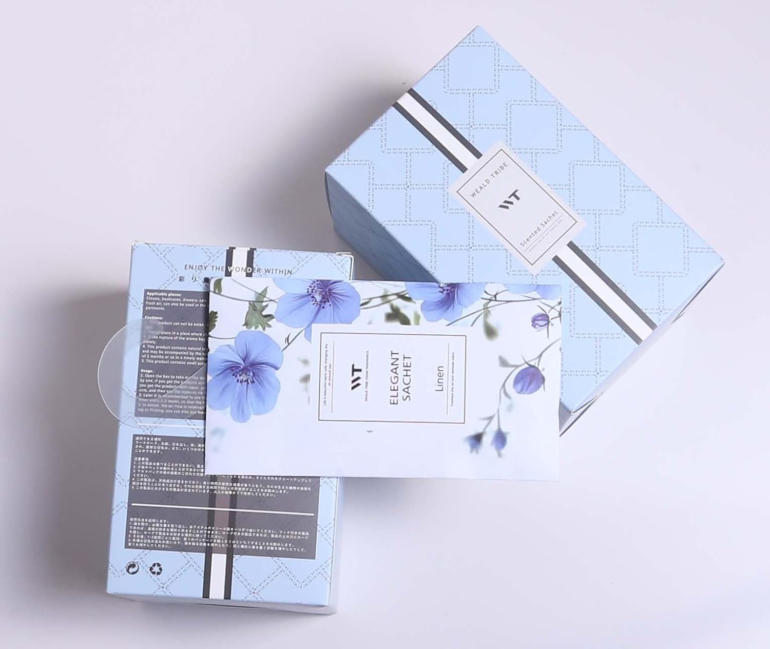WEALD TRIBE 12 Pack Eucalyptus Lavender Scented Sachets for Home Deodorizer