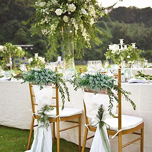 Greenery Swag Artificial Front Door Wreath Eucalyptus Leaves Garland for Home Wedding Decor