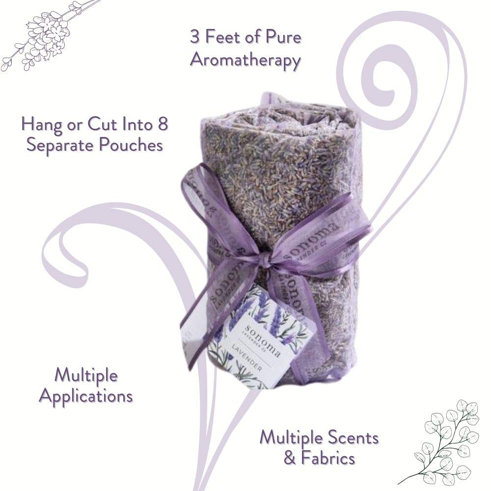 Sonoma Lavender Dried Lavender Sachets by the Yard for Drawers and Closets