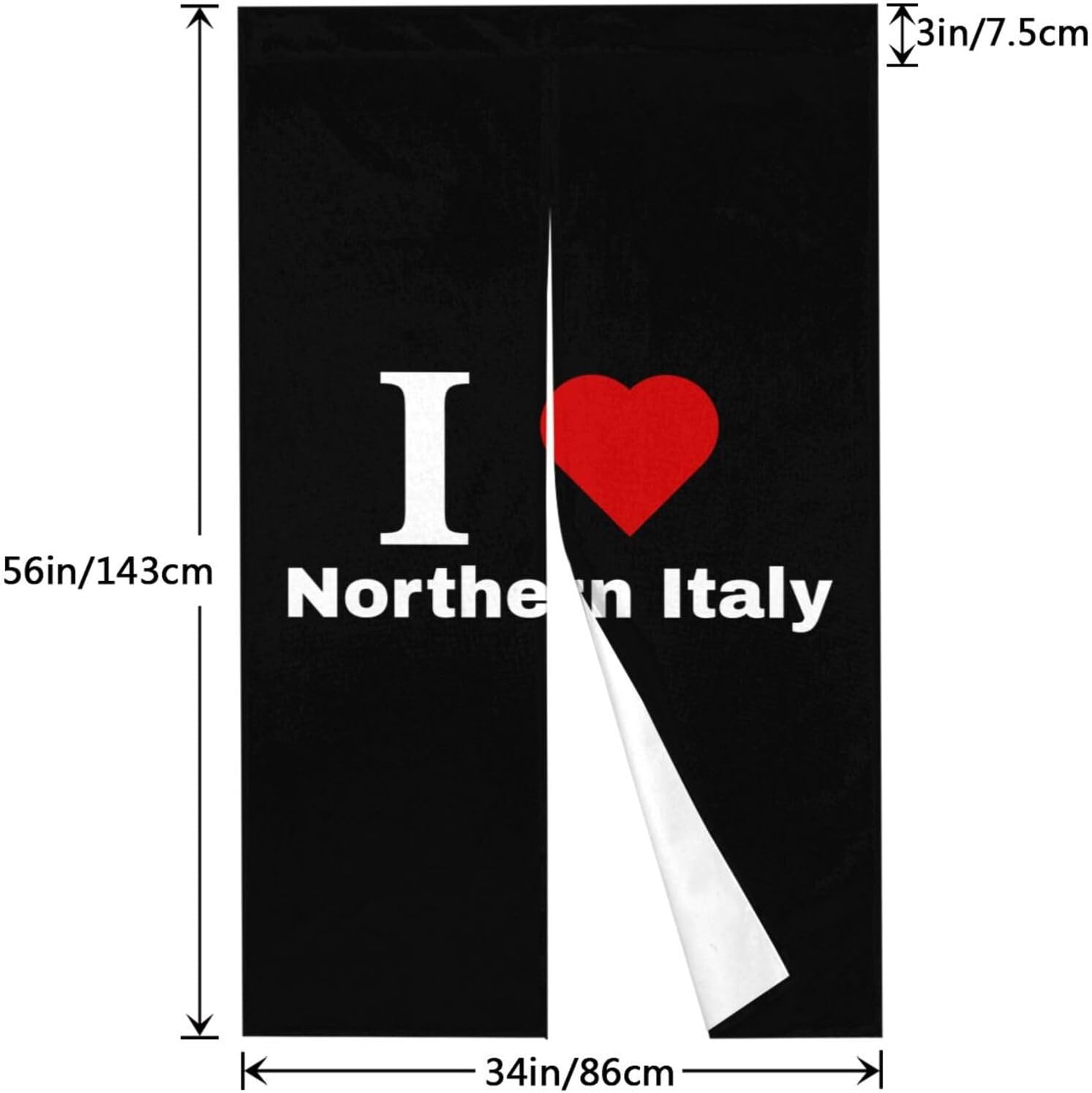 I Love Northern Italy Blackout Curtain Panels 34x56in