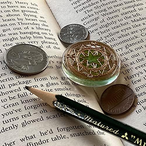 Real Four Leaf Clover Good Luck Pocket Token with Metal Ornament 1