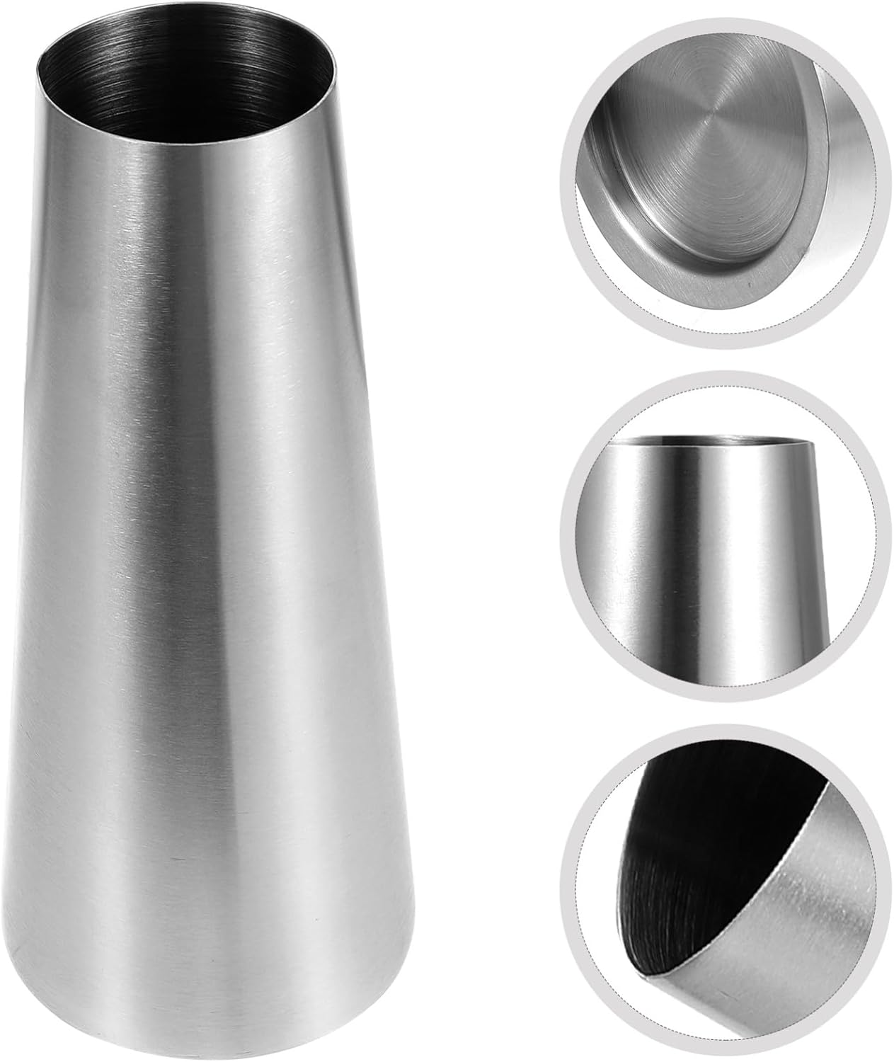 Stobaza Modern Minimalist Stainless Steel Flower Vase for Home Office Desk Decoration