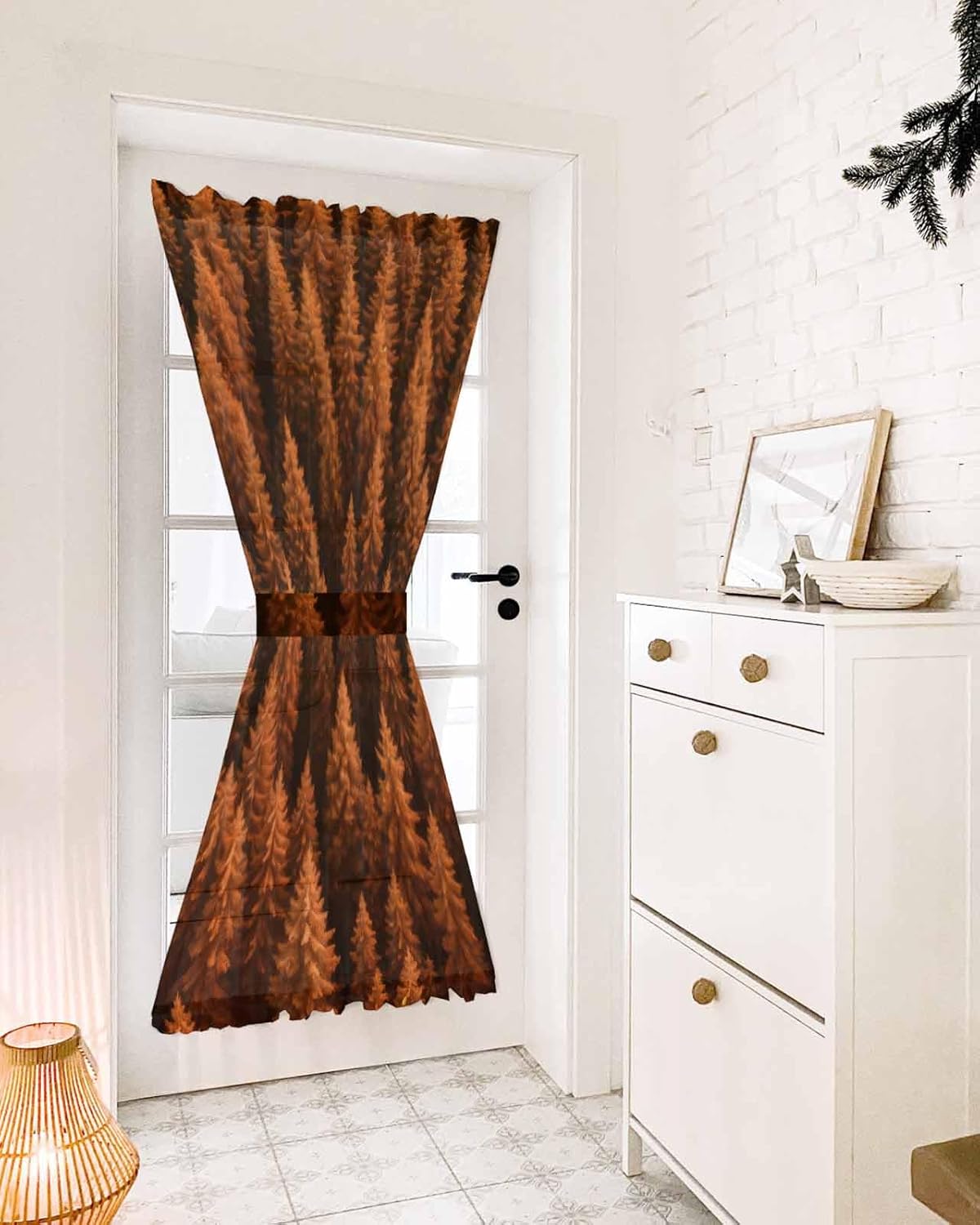 Elegant Door Curtains with Tiebacks for French Doors