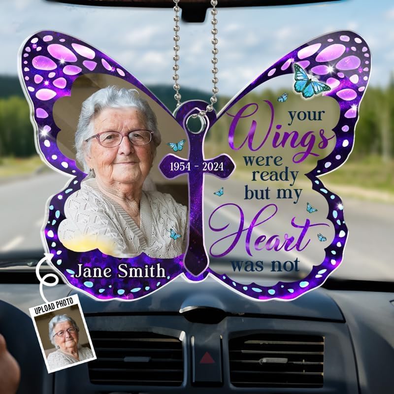 Custom Photo I Am Always with You Memorial Car Ornament