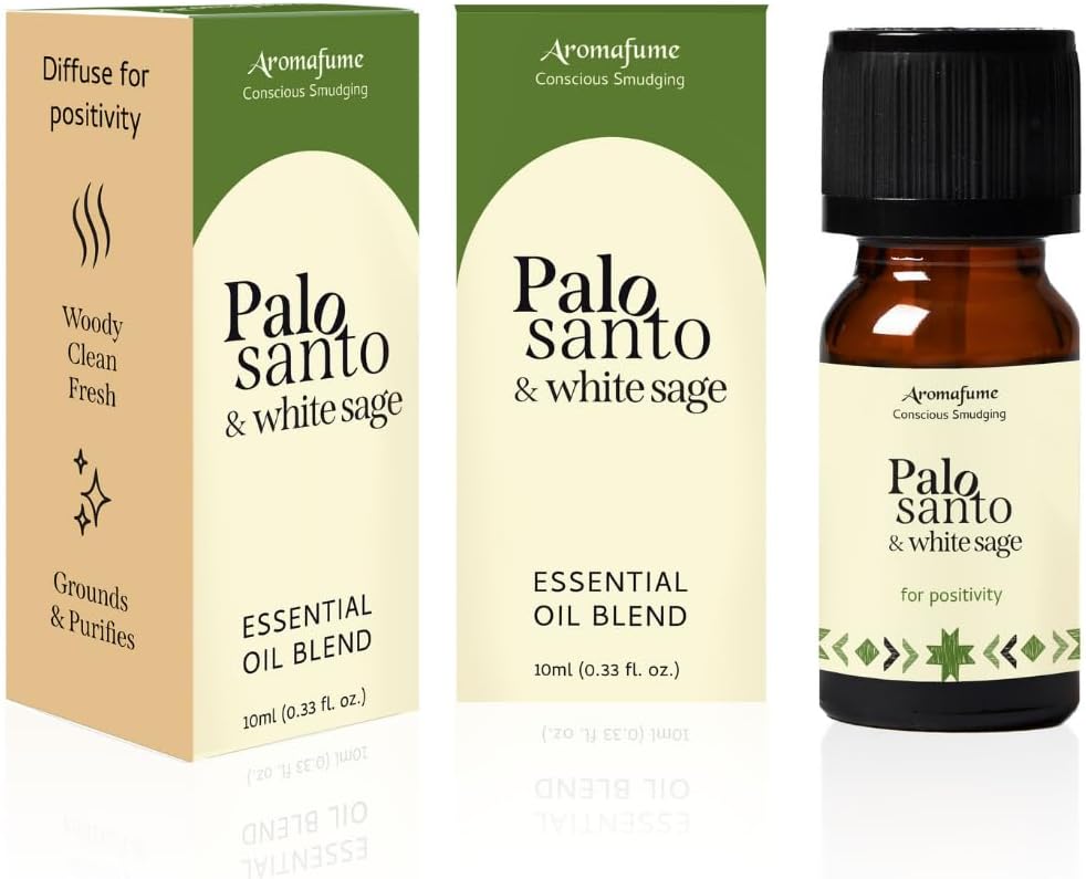Palo Santo White Sage Essential Oil Diffuser Blend by Aromafume