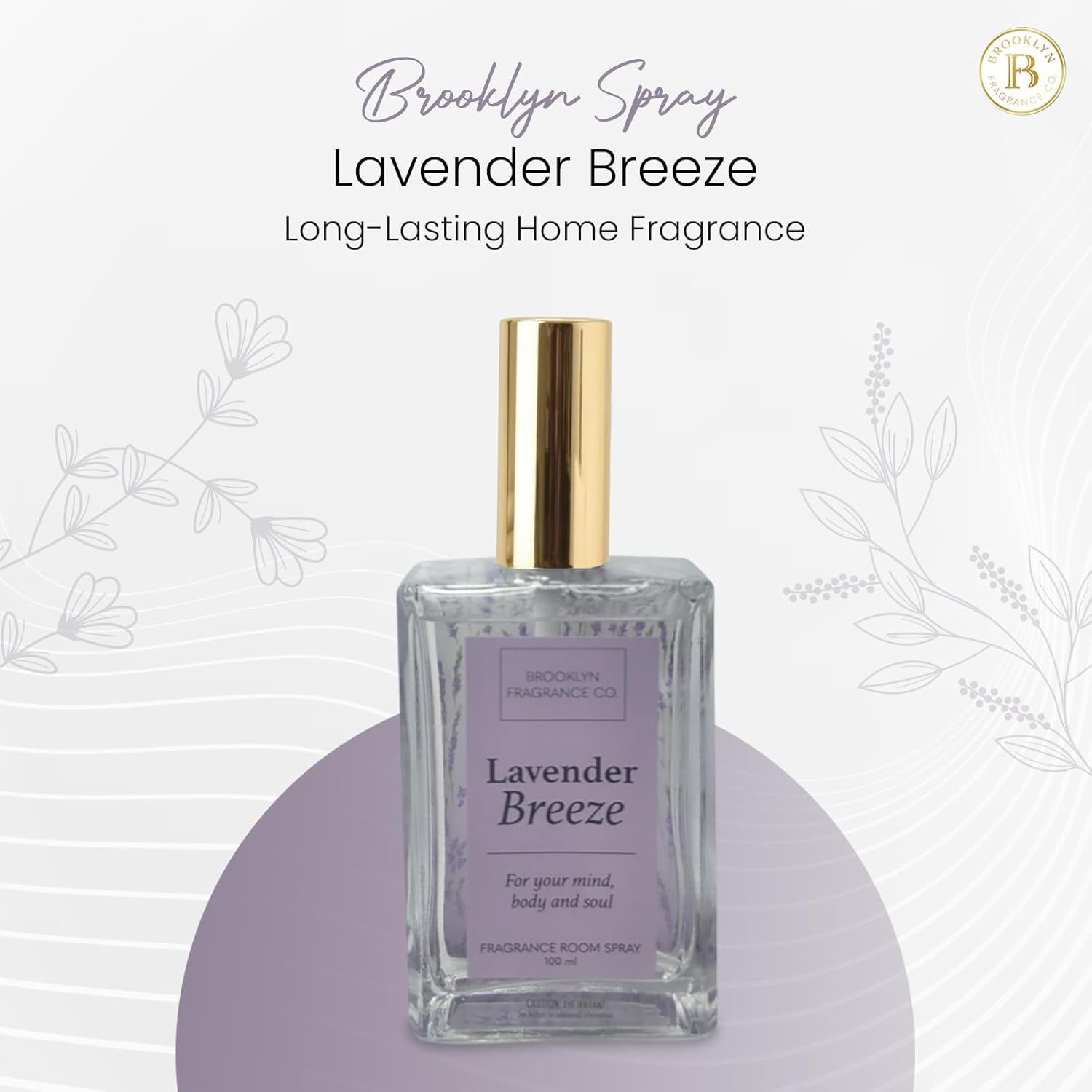 Brooklyn Fragrance Co Ombre Spa Room Spray Lavender Breeze