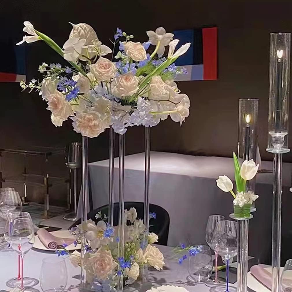 10 Pcs Clear Acrylic Wedding Centerpieces Stands