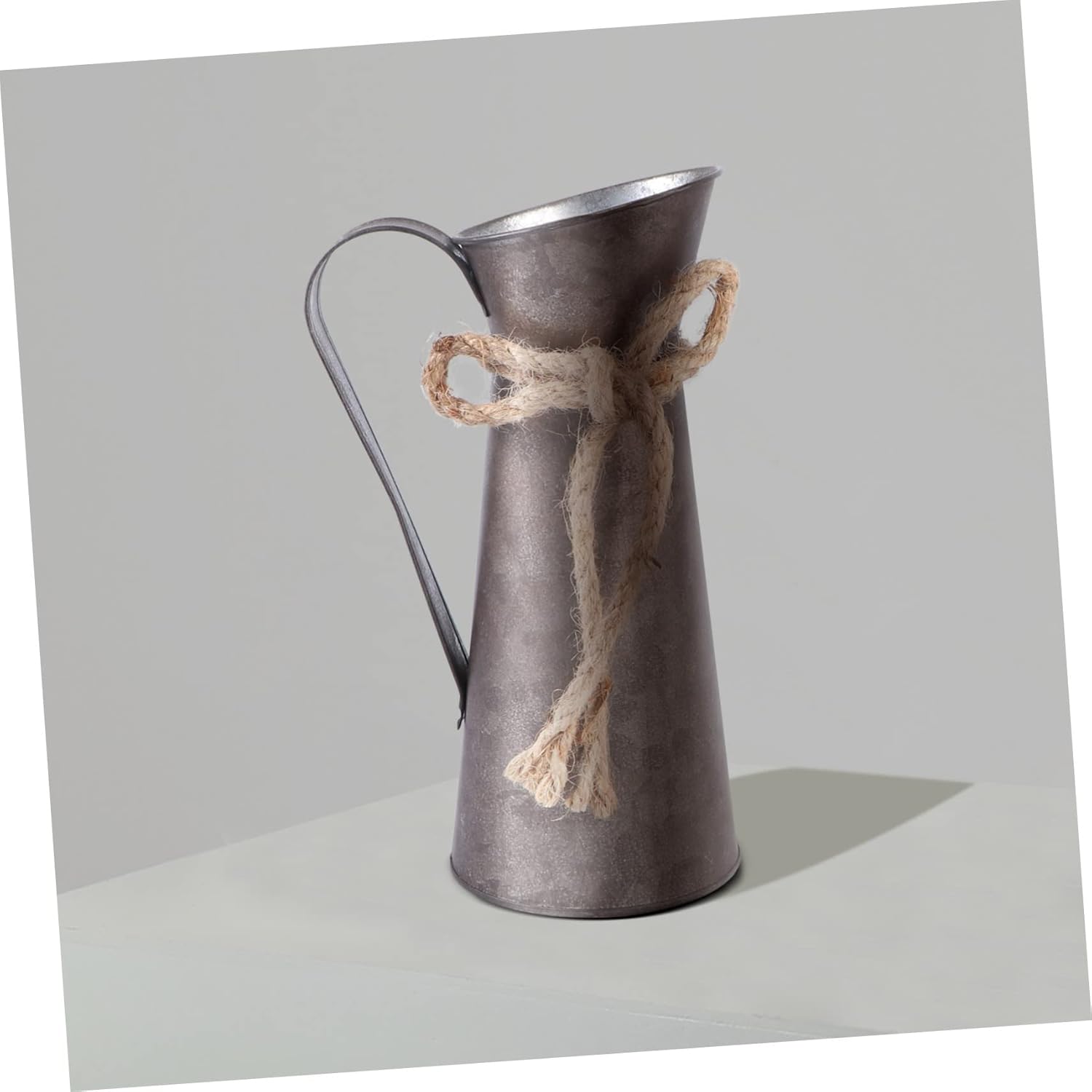 Vintage Desktop Flower Bucket Iron Plant Pot for Home Decor