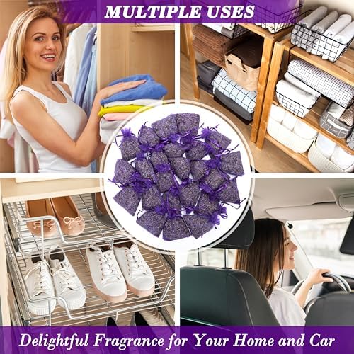 Pack of 24 Lavender and Clove Sachets for Home Use