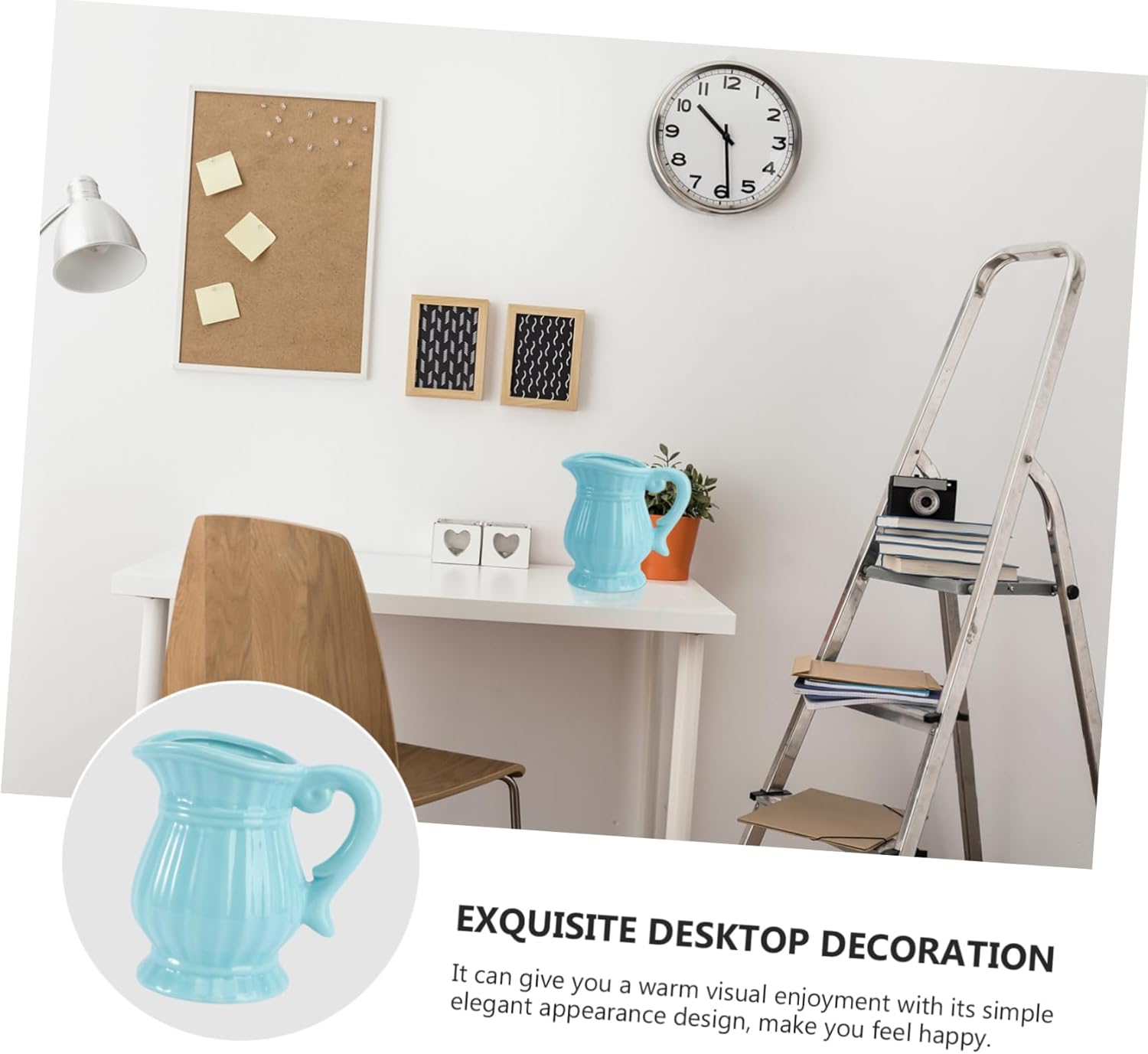 VOSAREA Vintage Ceramic Blue Vase Home Decor Gift 1