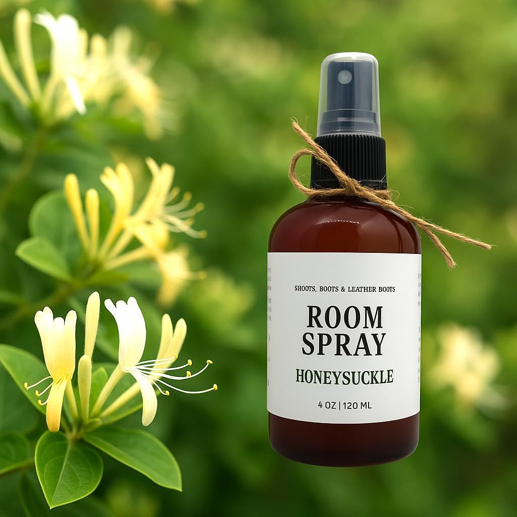 Shoots Roots Leather Boots Honeysuckle Potpourri Room Spray 4oz