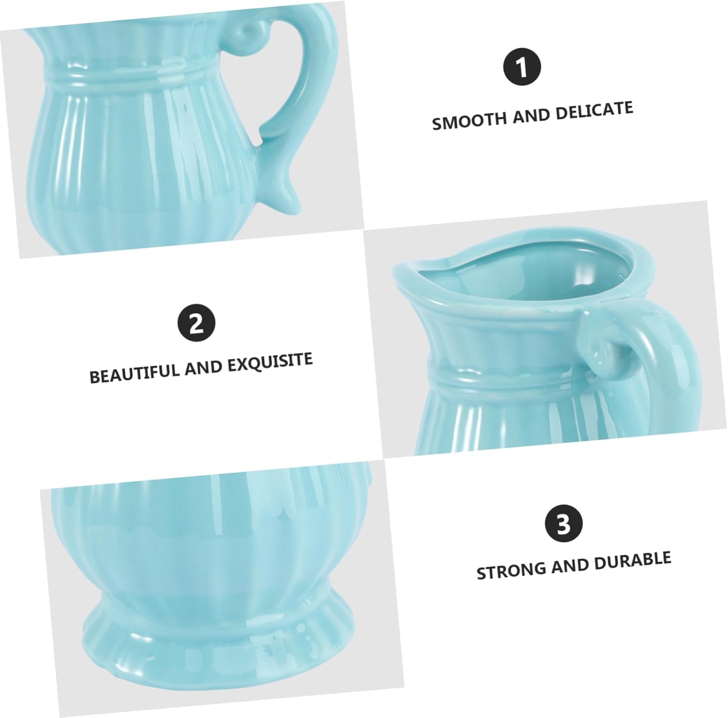 VOSAREA Vintage Ceramic Blue Vase Home Decor Gift 1