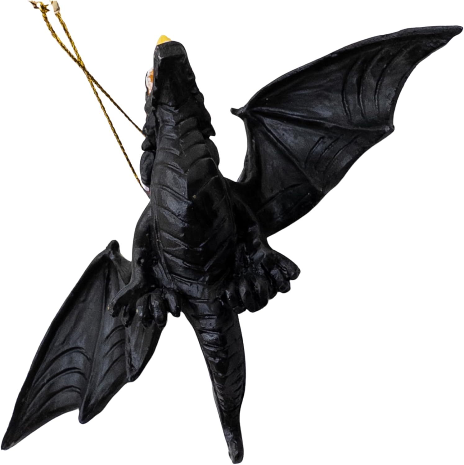 Spooky Thru Noel Santa Claus Flying Dragon Ornament