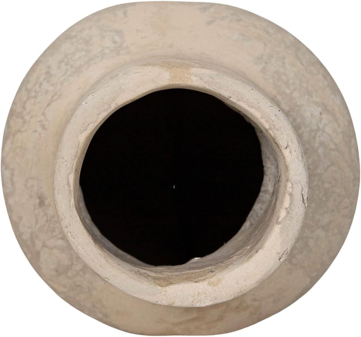 White Paper Mache Vase by Foreside Home and Garden