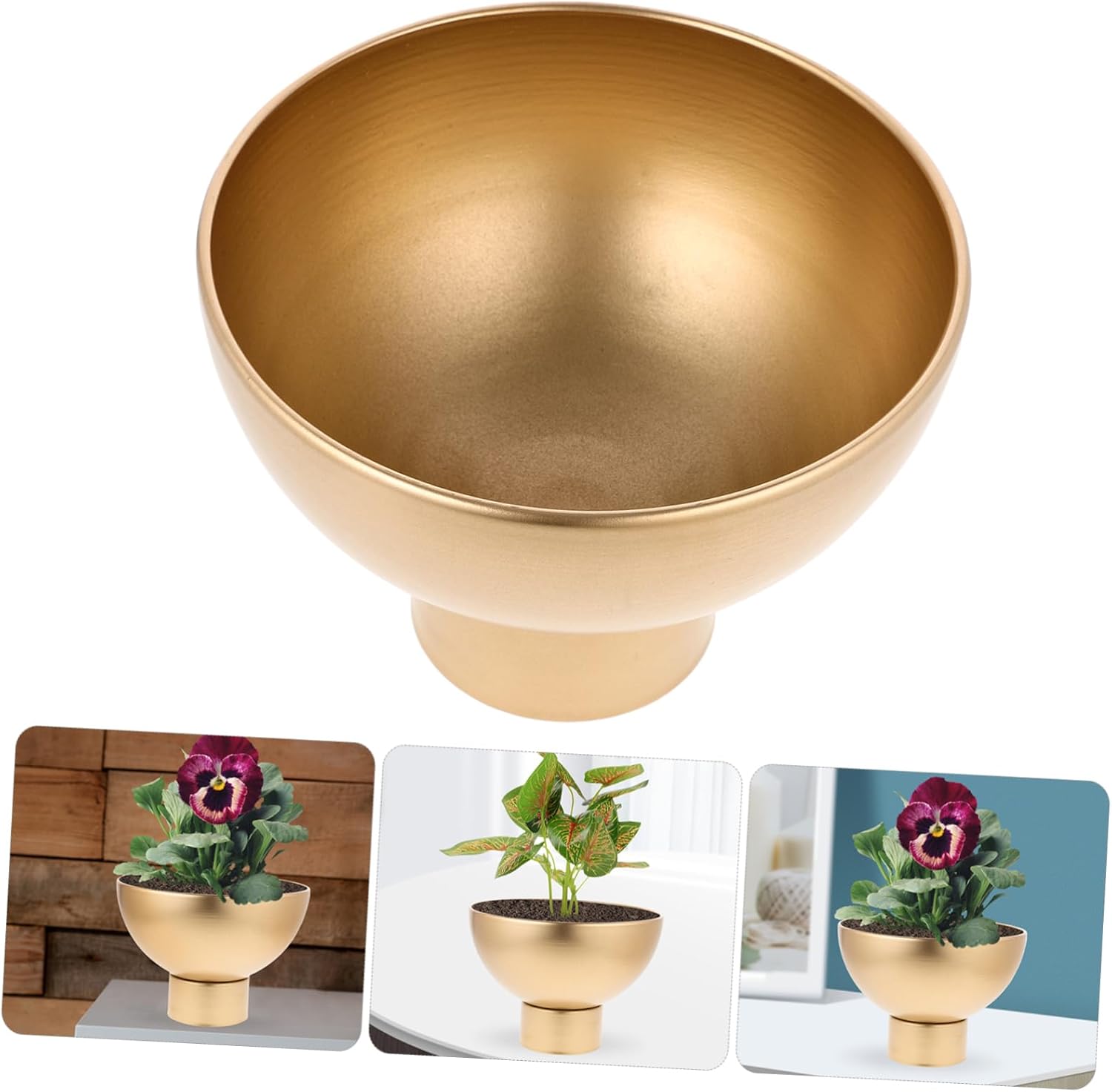 Cabilock Rustic Metal Vase for Flowers and Decor