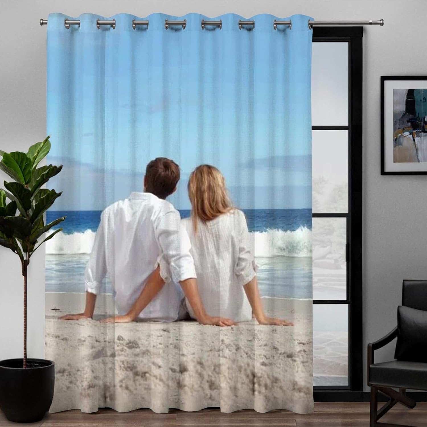 Custom Blackout Curtains with Grommet - Personalized Window Panels