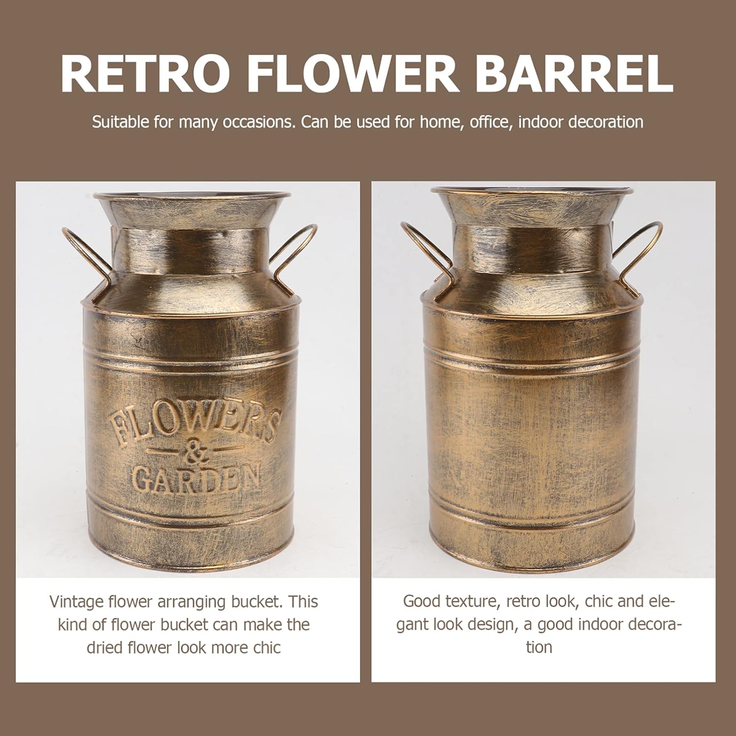 Vaguelly Vintage Milk Jug Vase for Home Decor