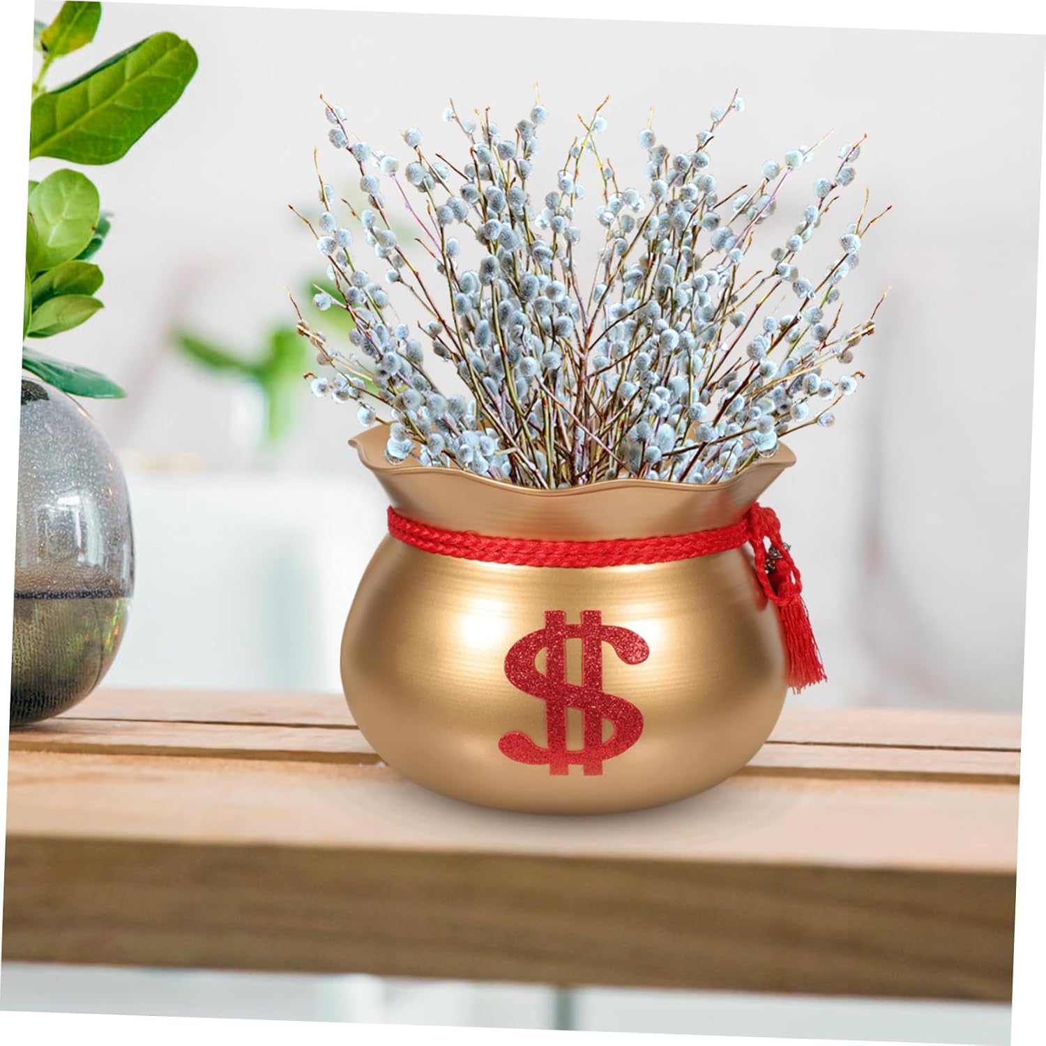 Vintage Flower Pot Planter Bucket Rustic Iron Vase for Home Decor