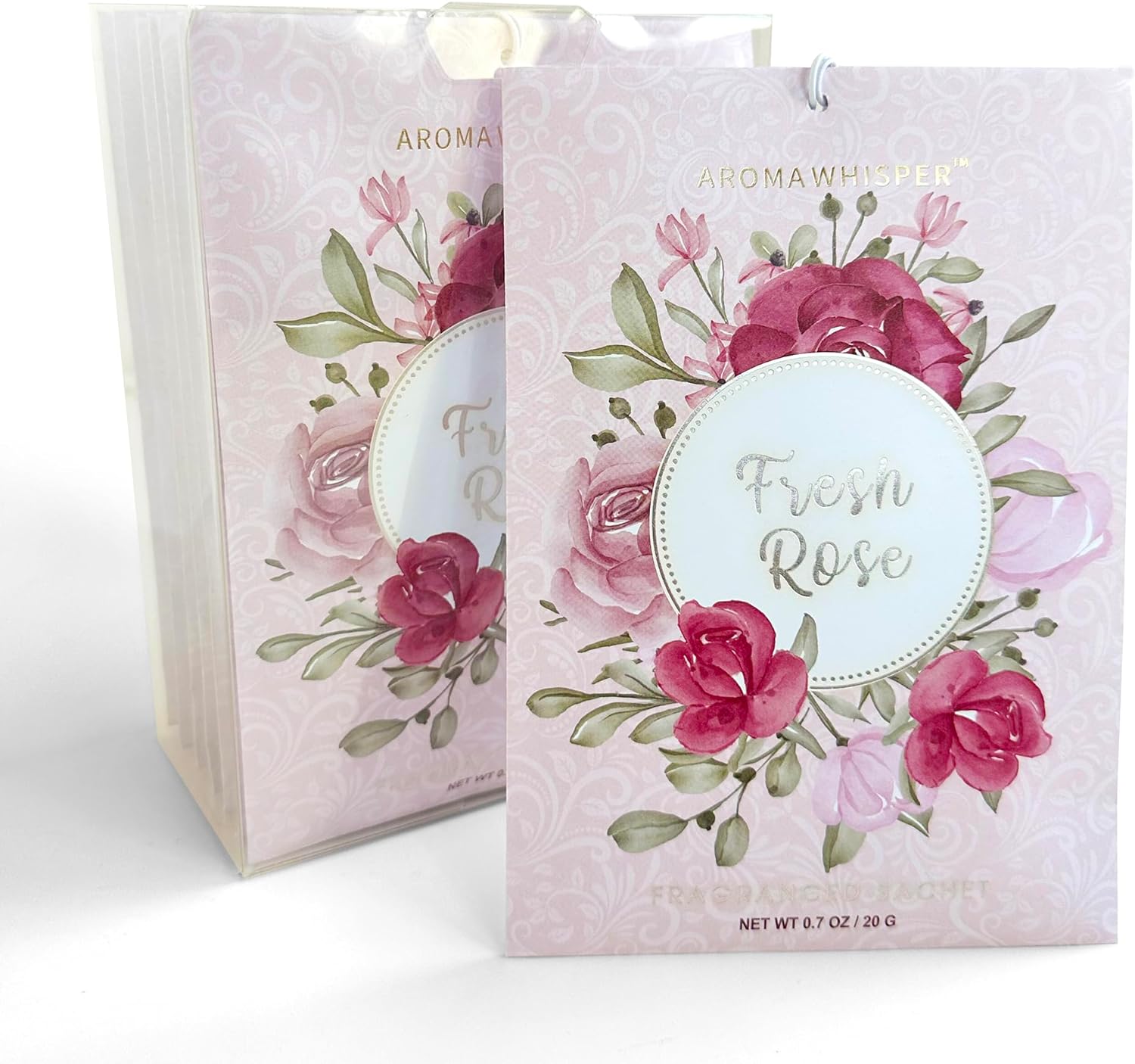 Fresh Rose Scented Sachets - 8 Pack Long Lasting Home Fragrance
