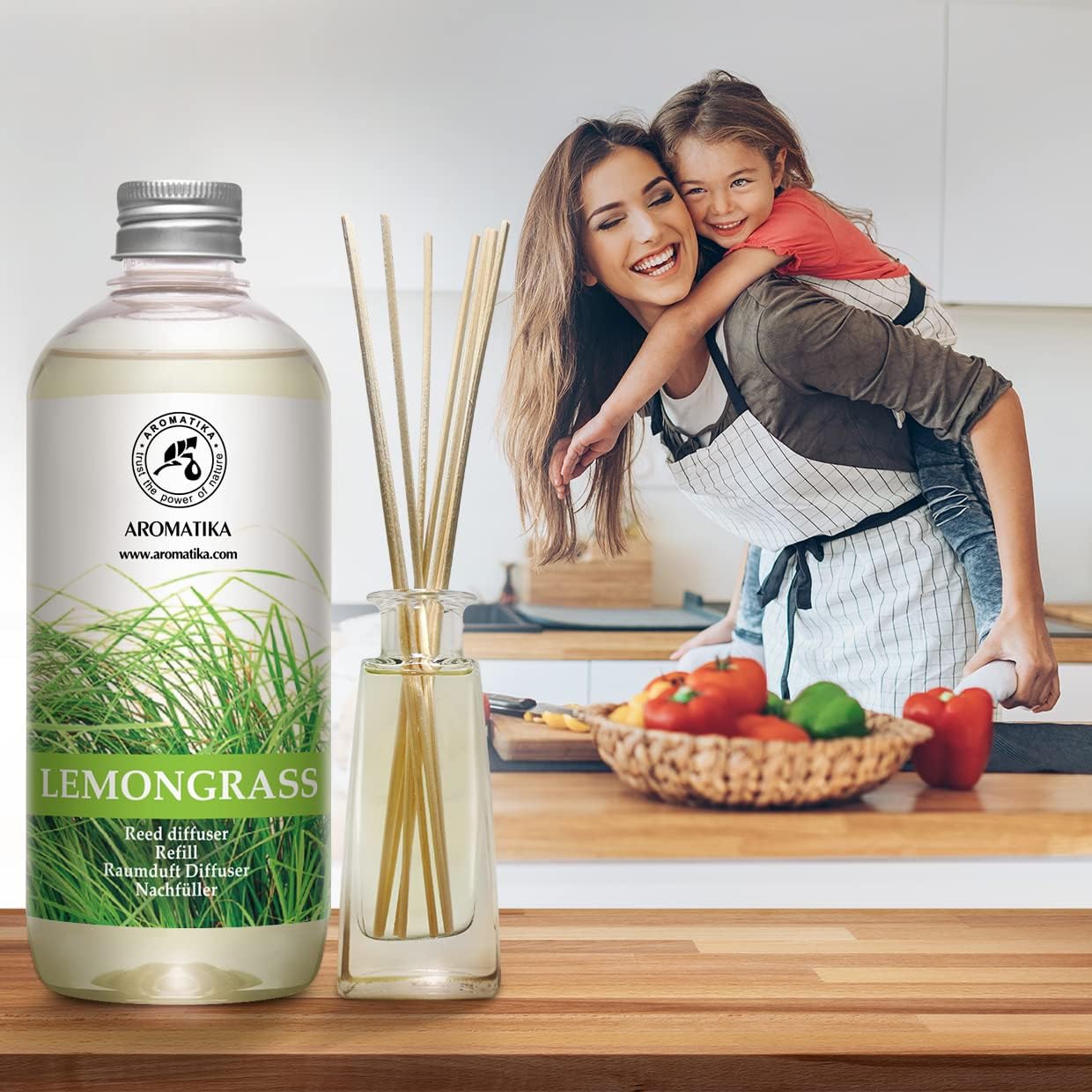 Lemongrass Diffuser Refill - Fresh Long Lasting Fragrance
