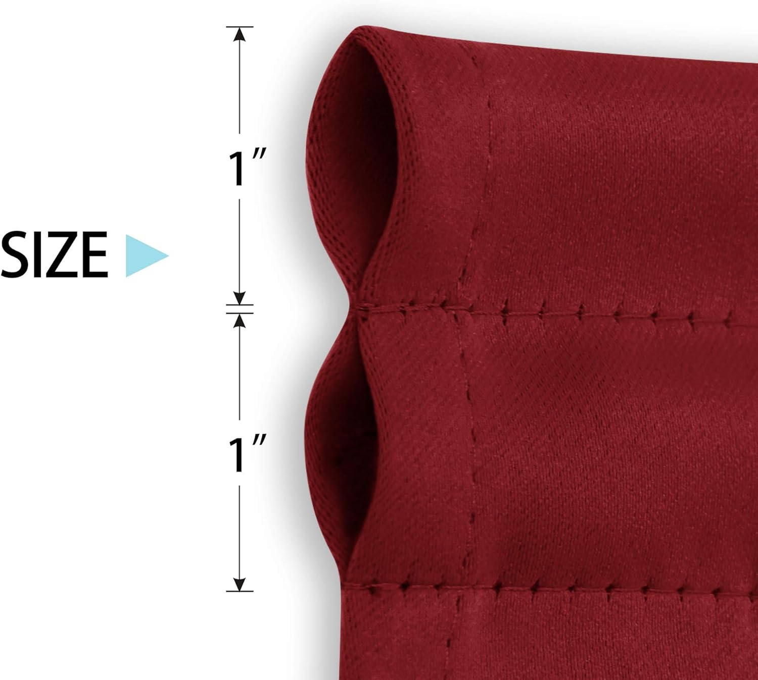 Deconovo Blackout Door Curtain - Thermal Insulated Privacy Curtain for French and Front Doors with Adjustable Tieback