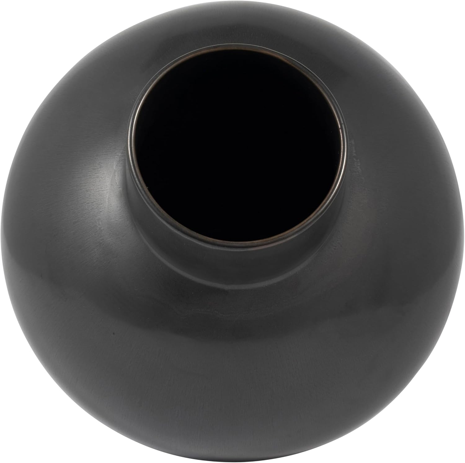 Sagebrook Home Modern Round Ceramic Vase 15 Black