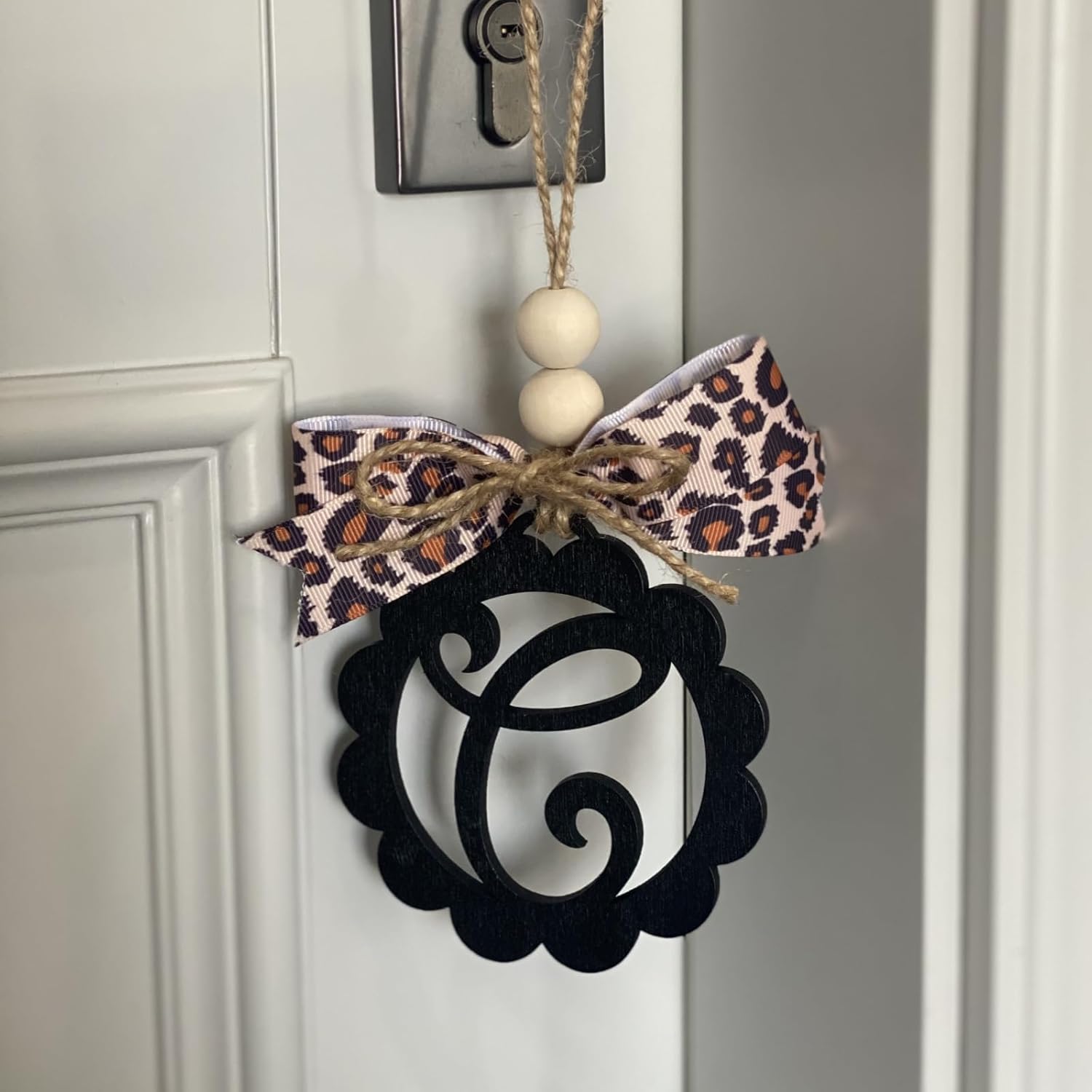 Leopard Pattern Rear View Mirror Hanging Ornament for Women