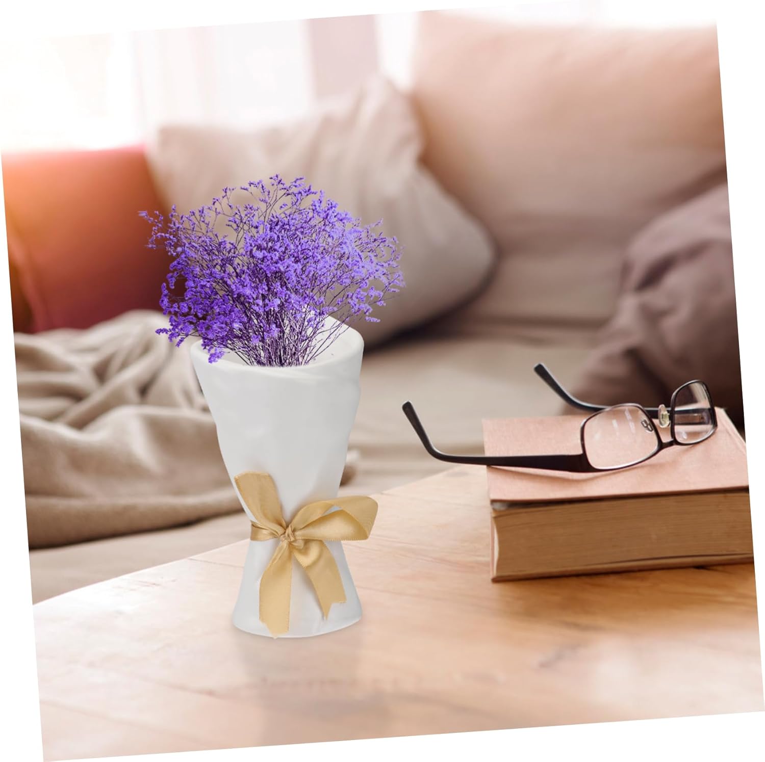 STOBAZA Terracotta Mini Vase for Home Decor
