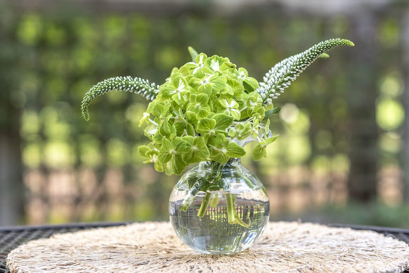Vietri Hibiscus Clear Bud Vase 55 H