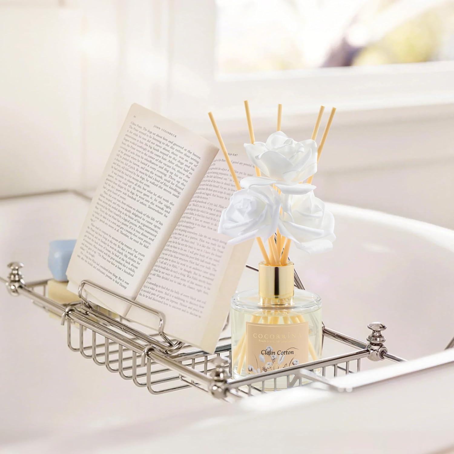 Cocorrna Reed Diffuser Set 67oz Fresh Cotton Scent Home Fragrance