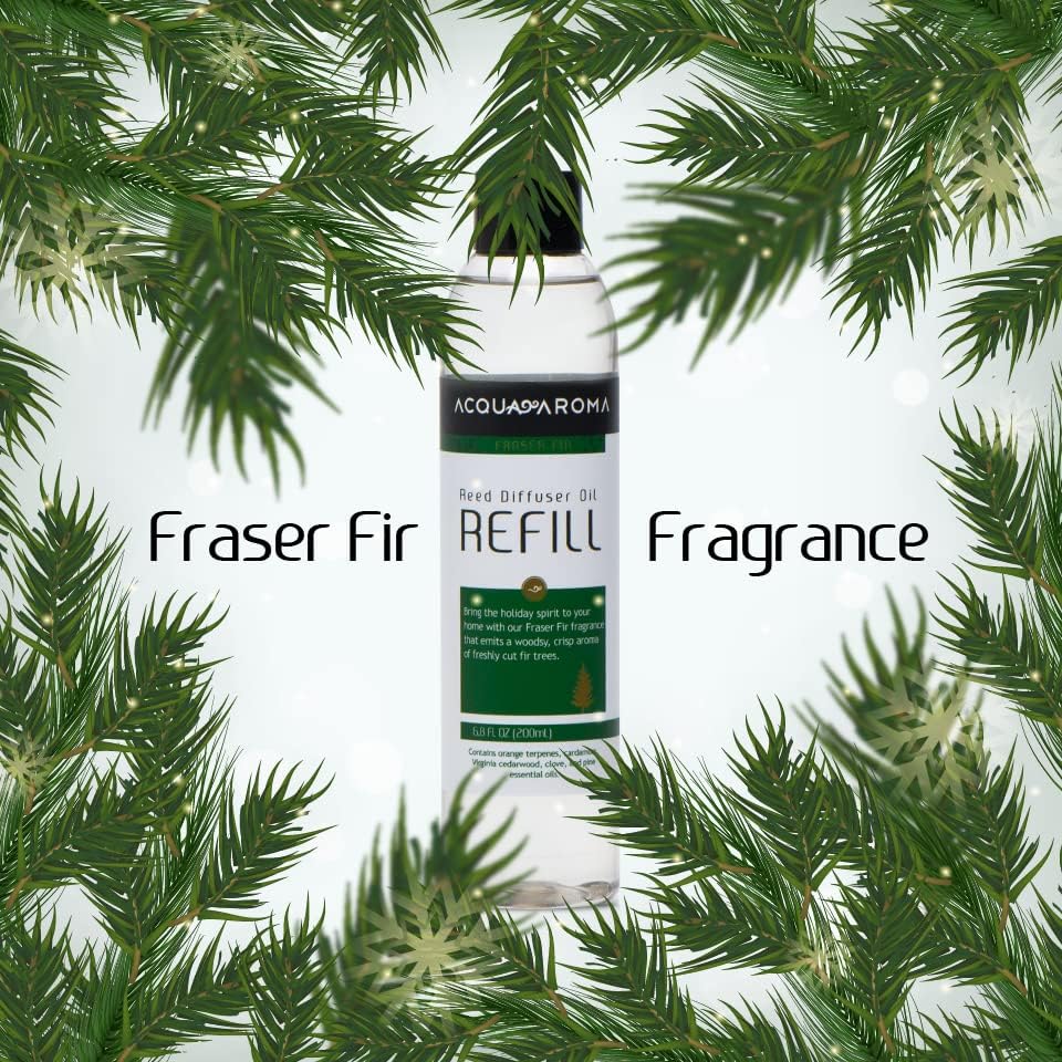 Acqua Aroma Fraser Fir Reed Diffuser Oil Refill 68 FL OZ Christmas Fragrance