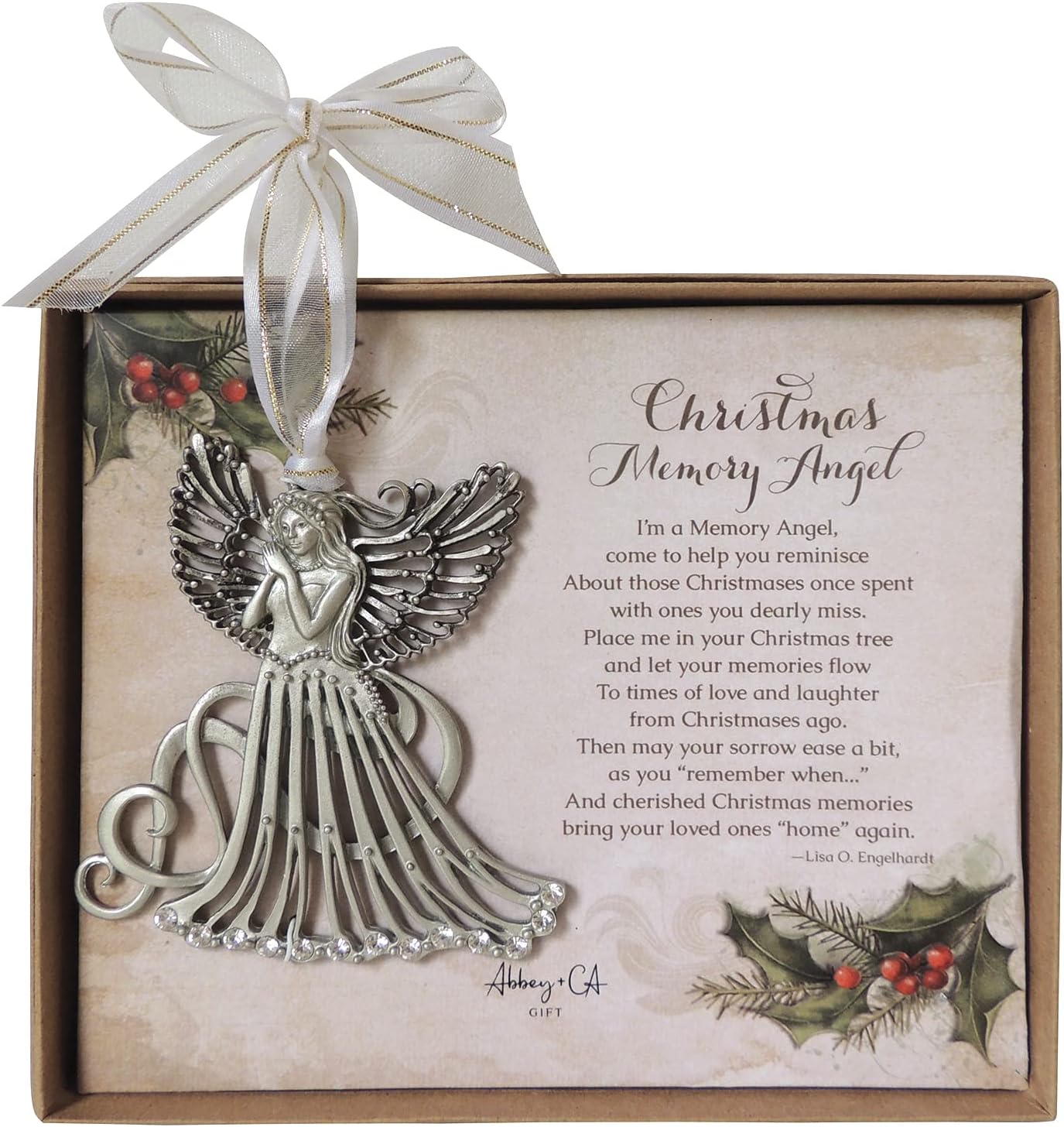 Christmas Memory Angel Ornament 3 34 Inches