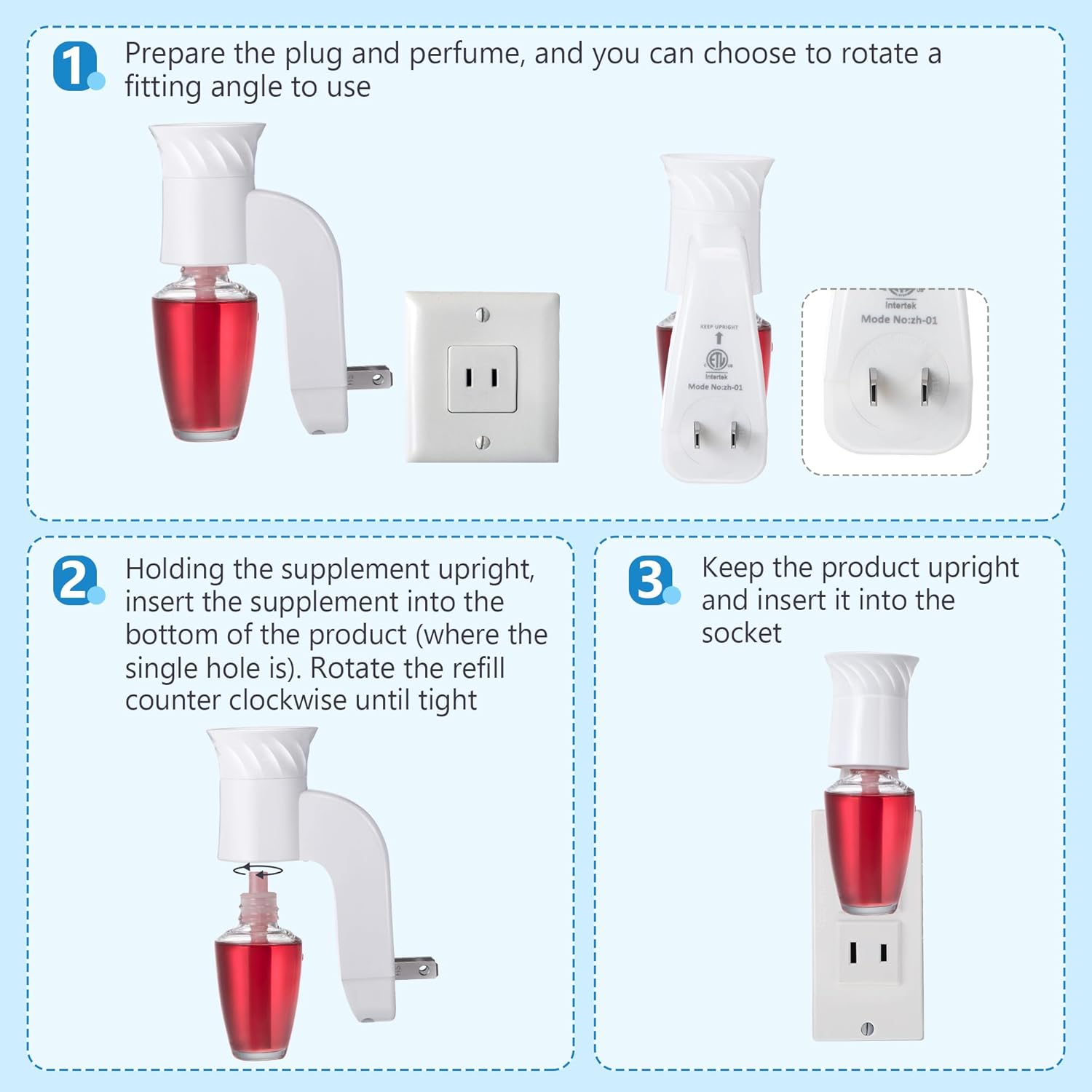 4 Pack Wall Fragrance Plug In Compatible with Bath and Body Works WallFlower