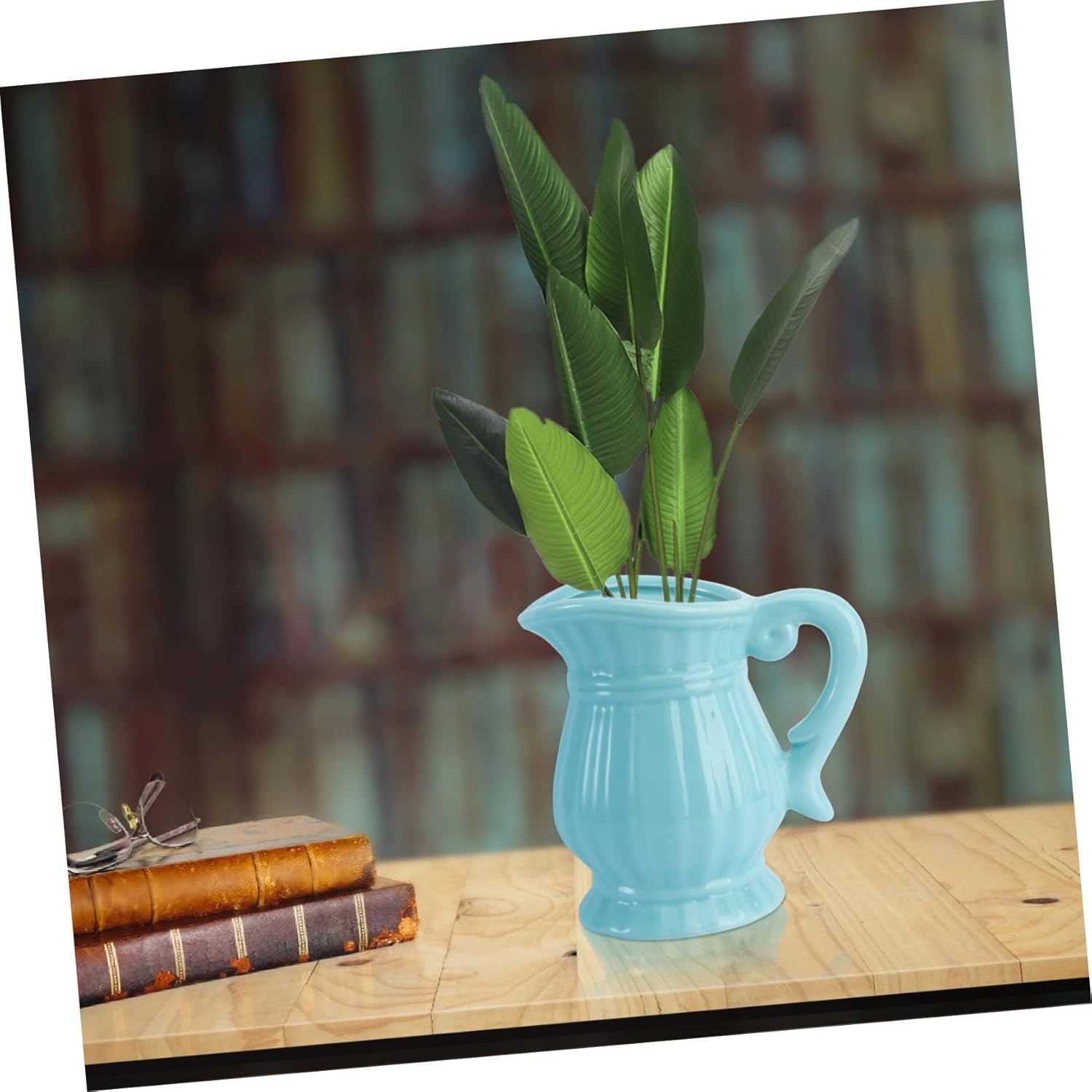 VOSAREA Vintage Ceramic Blue Vase Home Decor Gift 1