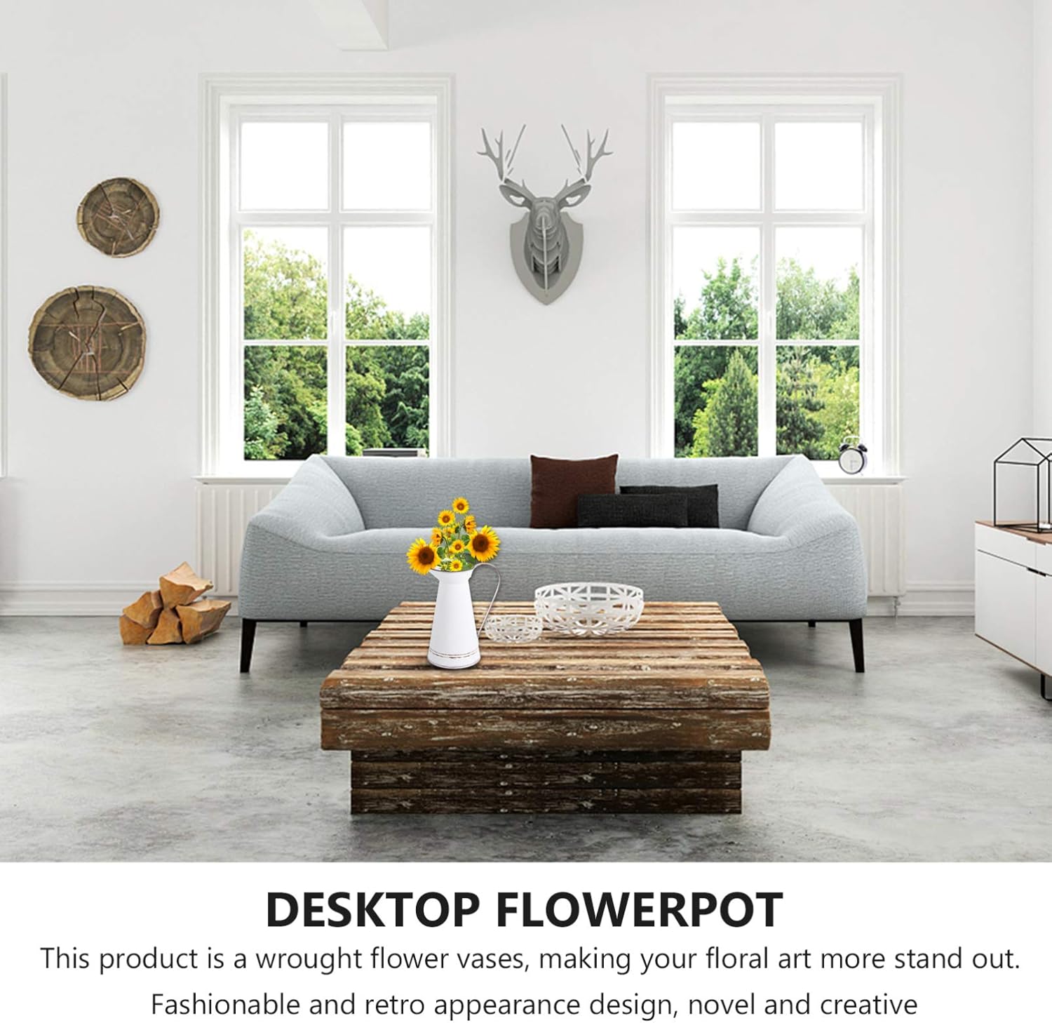 Vintage Flowerpot for Home Decor Elegant Rustic Planter