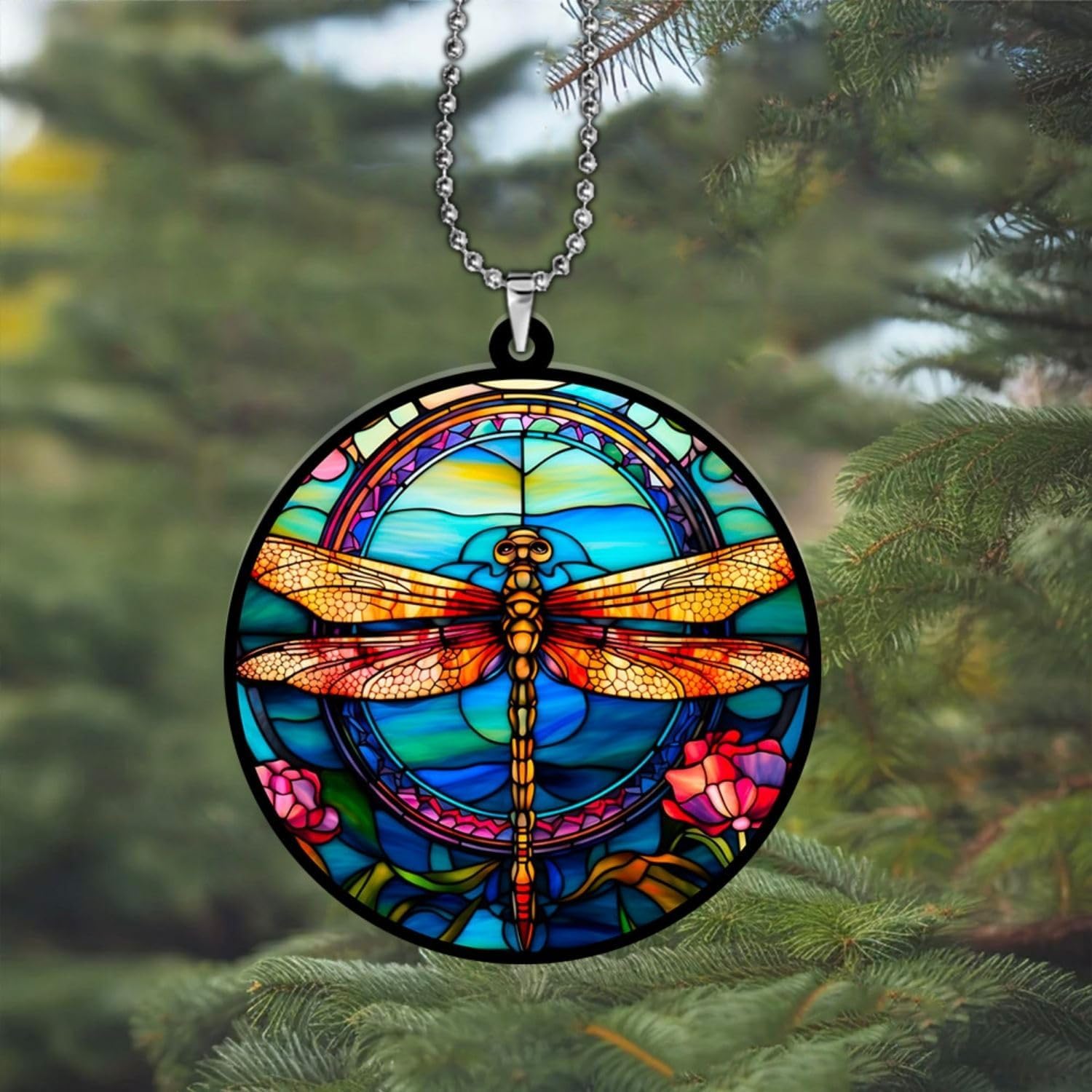 Suncatcher Dragonfly Car Hanging Ornament for Men Women