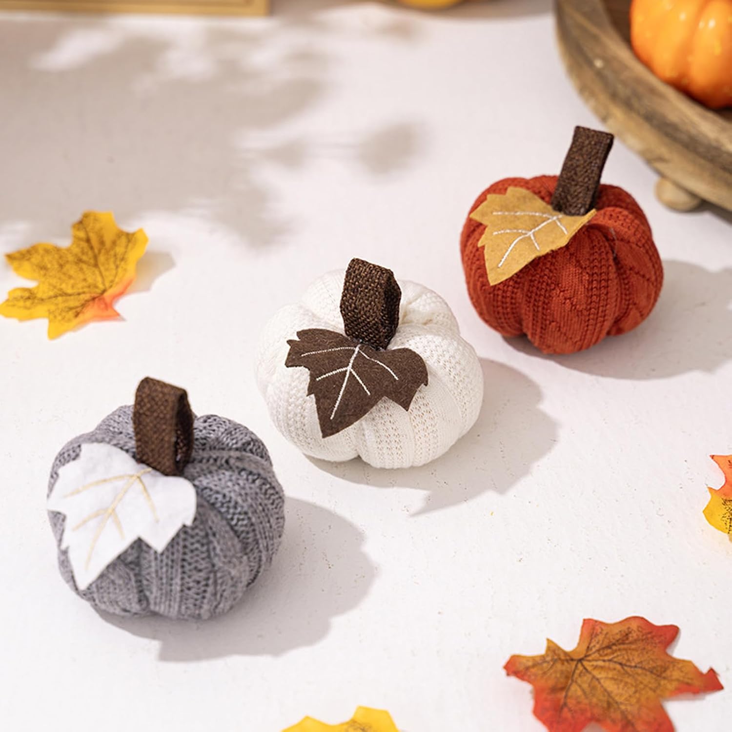 3 Pcs Fall Pumpkin Decorations for Holiday