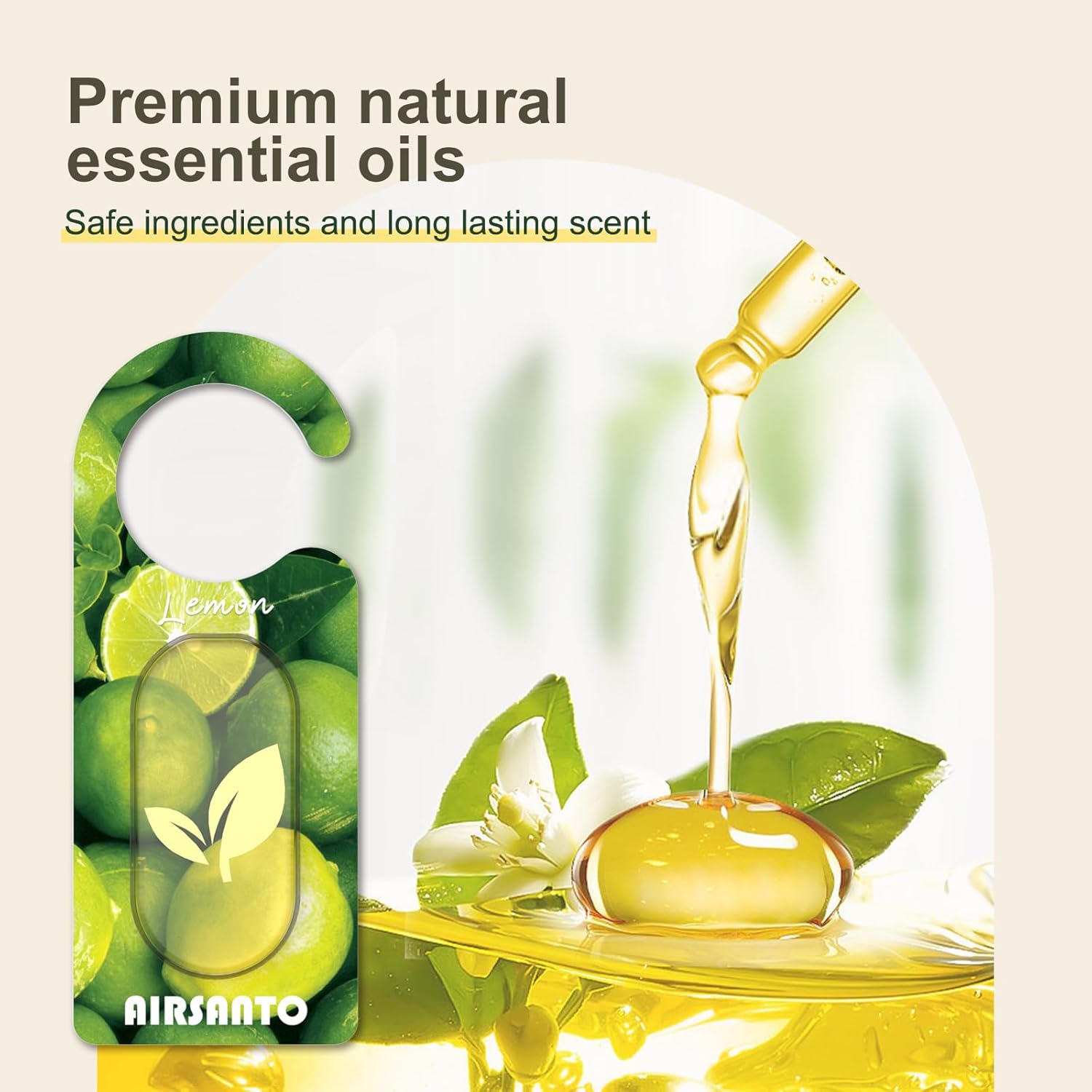 Lemon Essential Oil Sachets 6 Pack - Home Car Fresheners