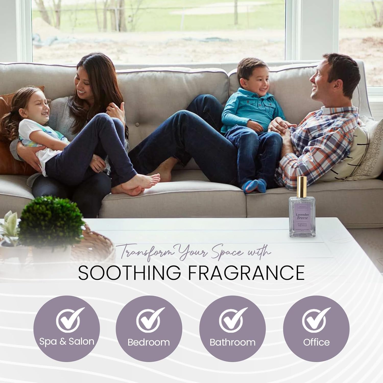 Brooklyn Fragrance Co Ombre Spa Room Spray Lavender Breeze