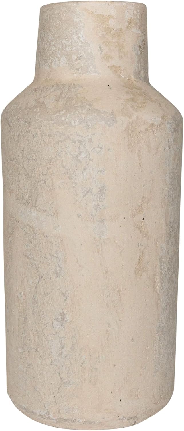 White Paper Mache Vase by Foreside Home and Garden