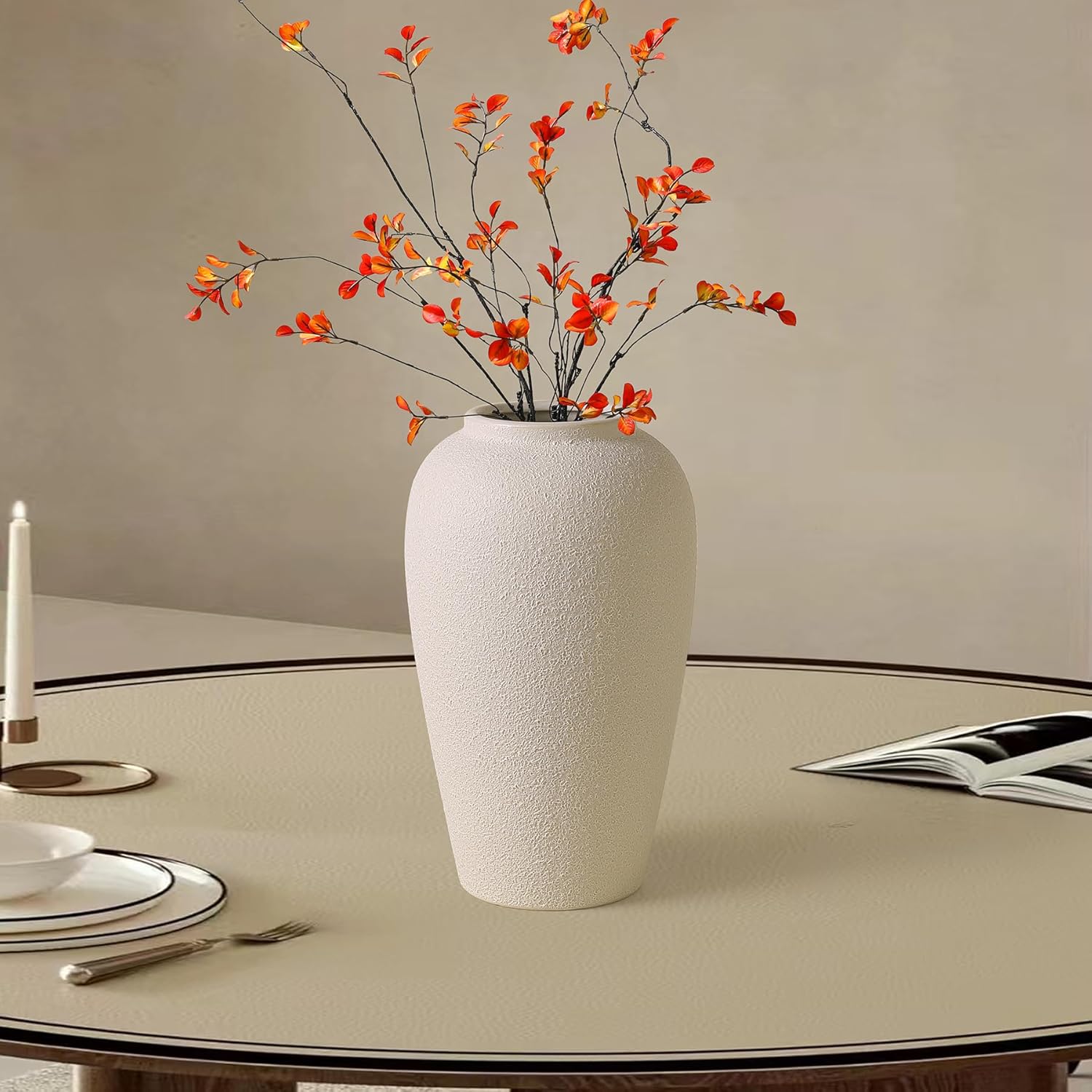 Kokrose Rustic Ceramic Table Vase 118 Inch