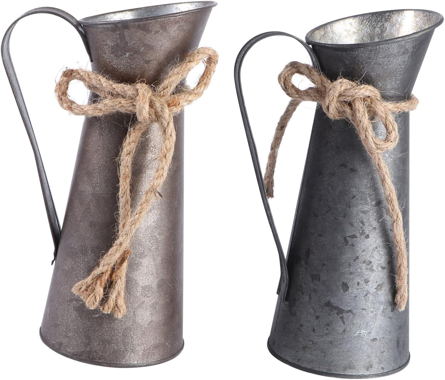 Vintage Desktop Flower Bucket Iron Plant Pot for Home Decor