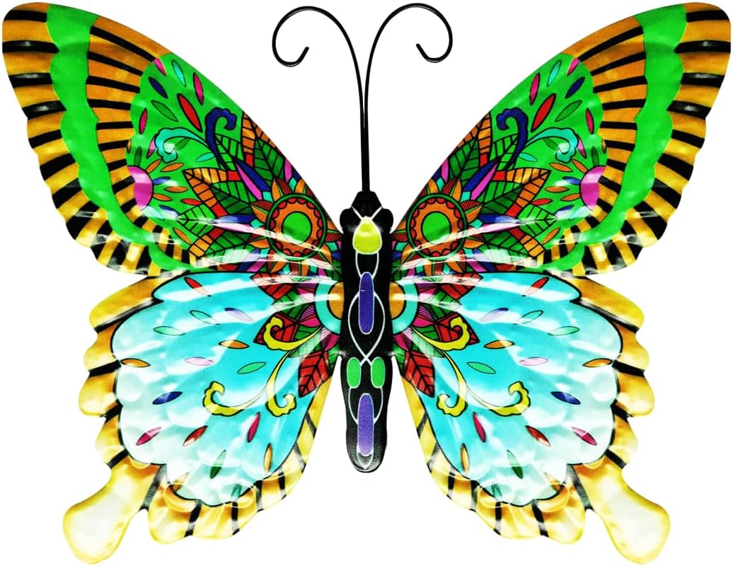 16 Large Colorful Butterfly Metal Wall Art Hanging Decor