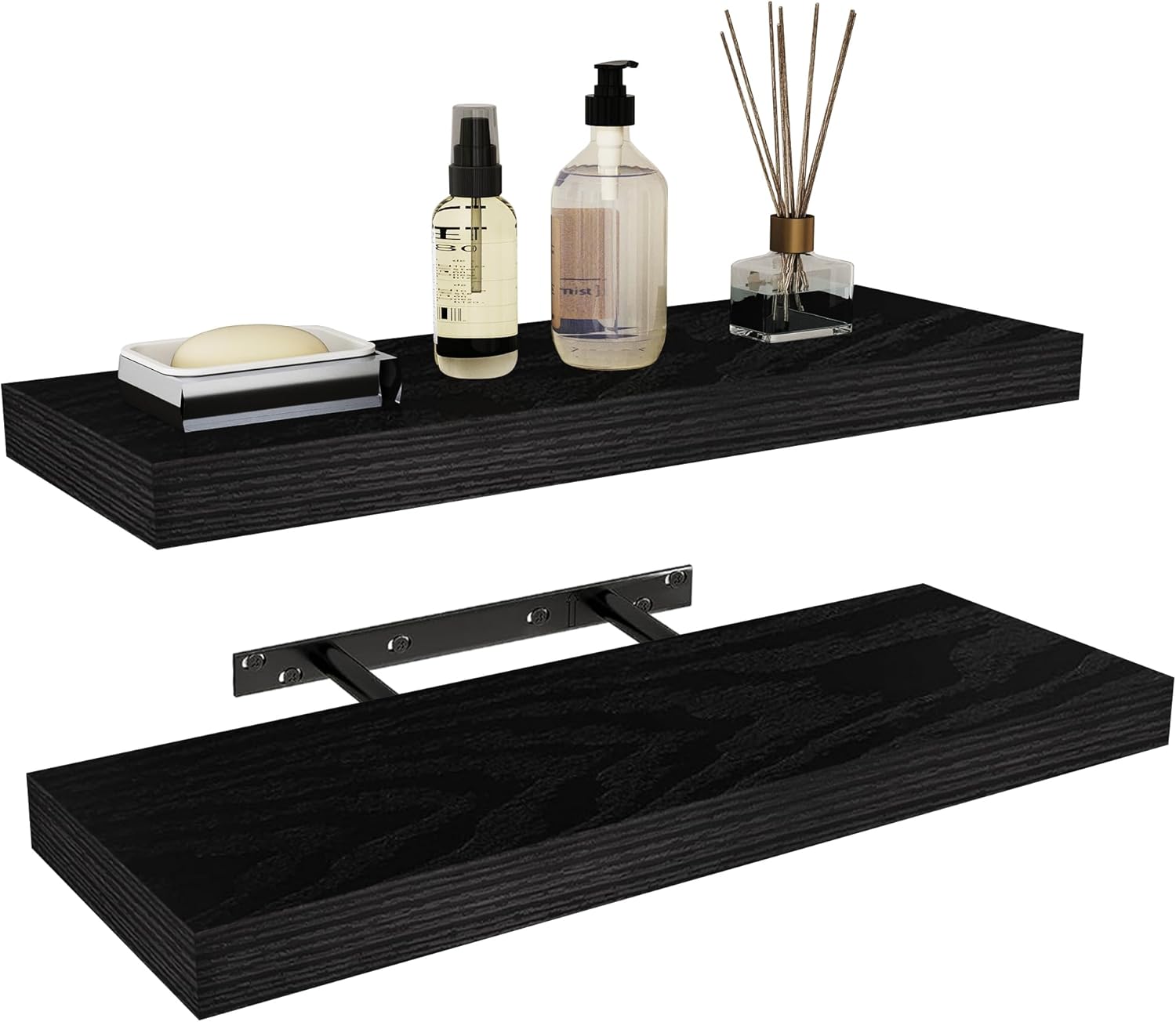 Vervida 24 Inch Floating Shelves Heavy-Duty Wall Storage for Bedroom Living Room