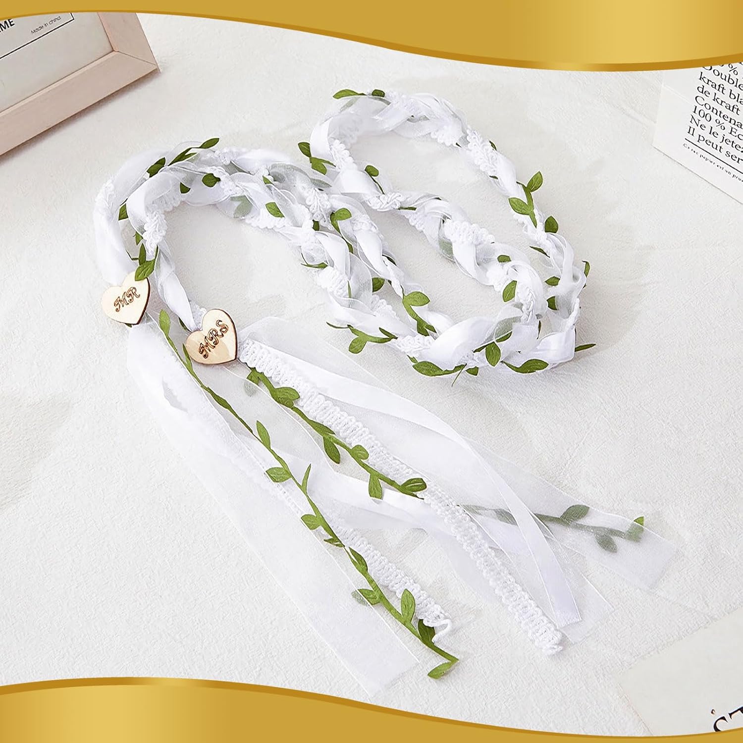 Handfasting Cord for Wedding Ceremony Rustic Wedding Lasso Rope with Celtic Pattern