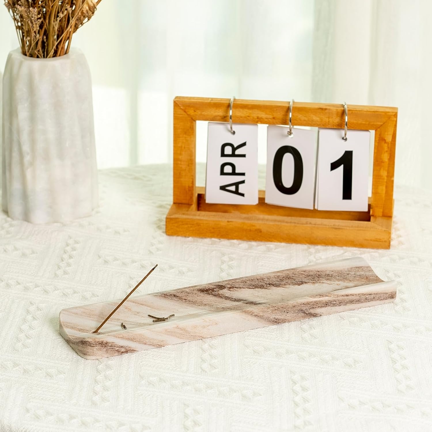 Koville Marble Incense Holder for Sticks