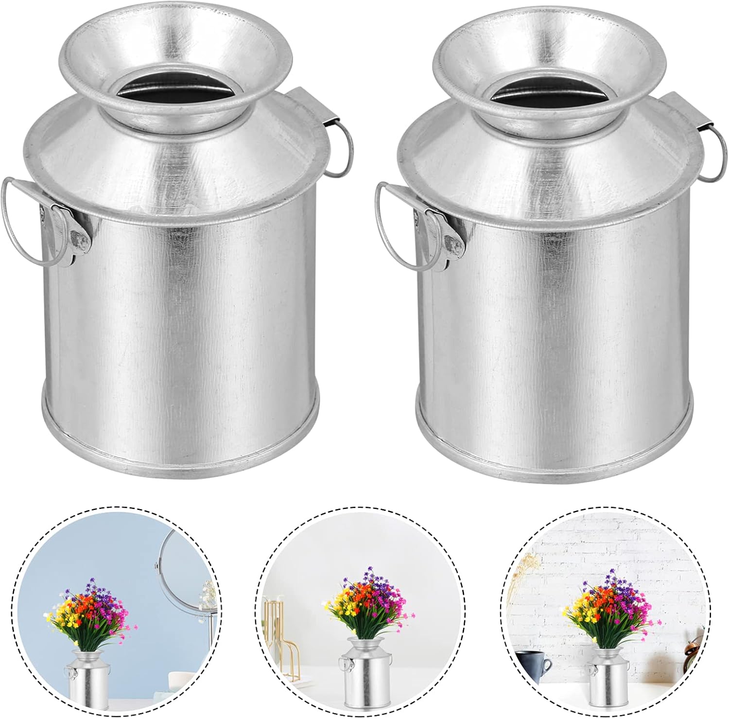 Vintage Decor 3pcs Farmhouse Flower Vase Set