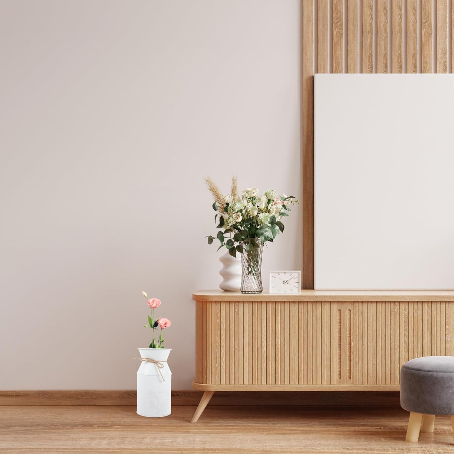 VOSAREA Vintage Iron Art Flower Pot for Indoor Outdoor Decor