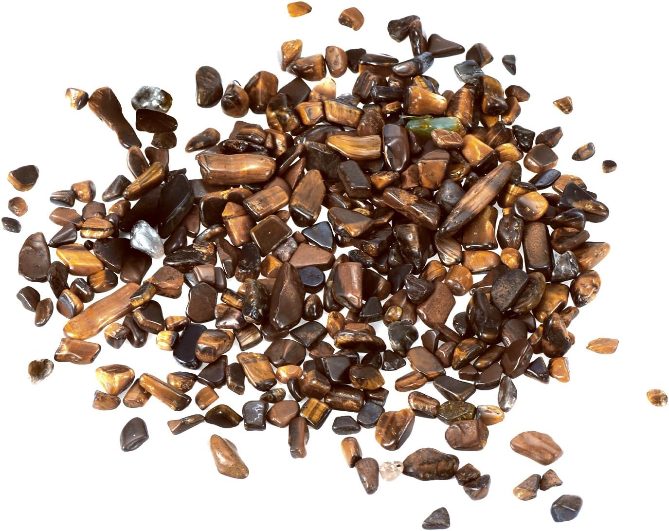 MECCANIXITY Brown Tumbled Stones for Aquarium Vase Decoration